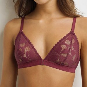 Fig Art Flowers underwired triangle bra