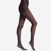 Black Shiny Sequined Tights Dim Style