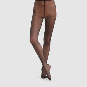 Black DIM Signature 20 fishnet illusion tights