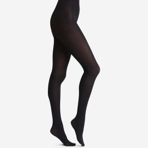 Style 50 opaque velour tights in black