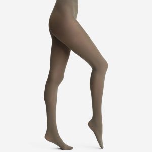 Khaki Velvet Opaque Tights 50D Dim