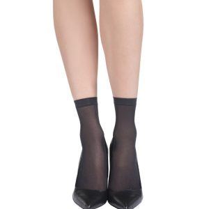 Pack of 4 EcoDIM semi-opaque black socks 30D