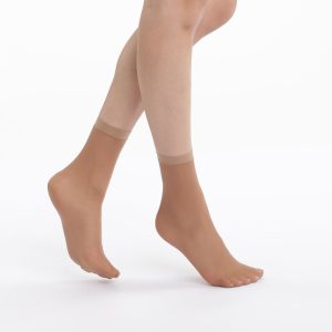 Pack of 4 EcoDIM semi-opaque suede socks 30D