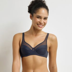 Girl's grey and pink bra Dim Sport
