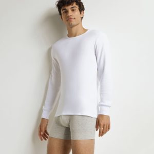 Men's white cotton T-shirt Dim Thermal