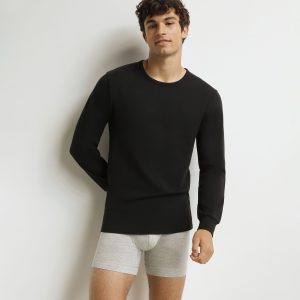 Men's black cotton T-shirt Dim Thermal