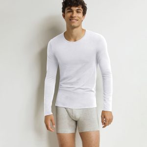 Men's long-sleeved T-shirt White Dim Thermal