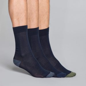 3-pack navy blue Men's socks